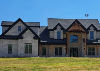 Front view of a luxury home